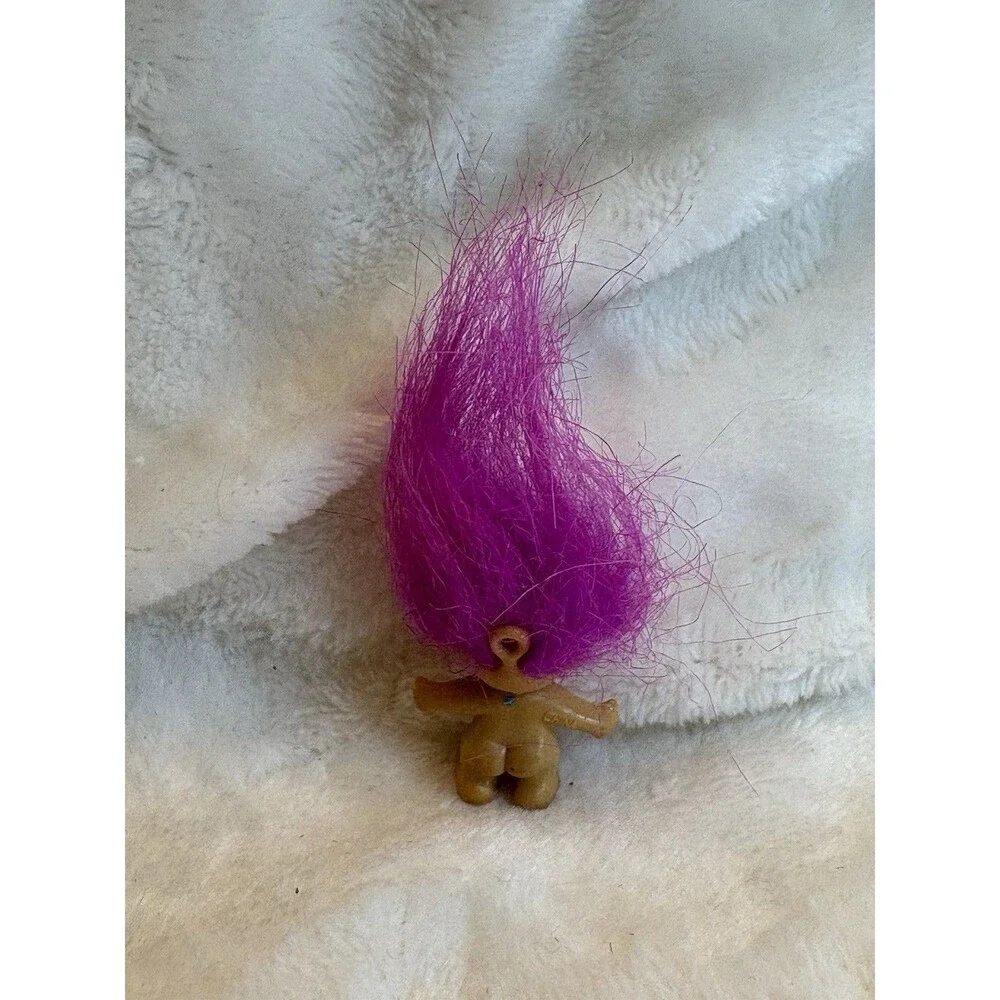 Vintage 1990s Mini 1”-1.5”  Mini Trolls (1 Pencil Top) - Lot Of 3
